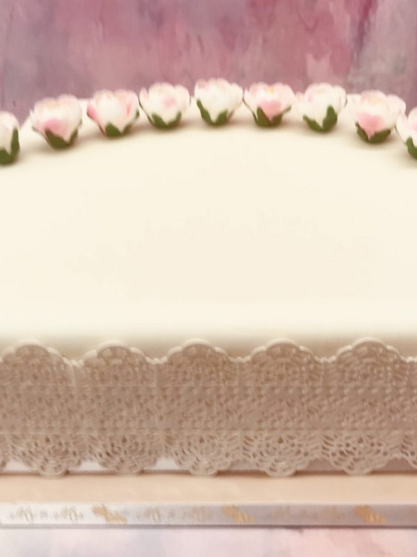 Wedding Cake with Lace detail